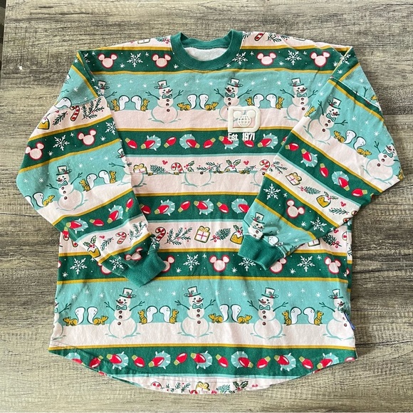 Disney Tops - Disney Parks Holiday Spirit Christmas Spirit Jersey Size M